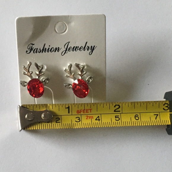 Rudolph the Red Reindeer Earrings - Picture 3 of 4